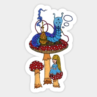 Hookah Smoking Catterpillar Sticker